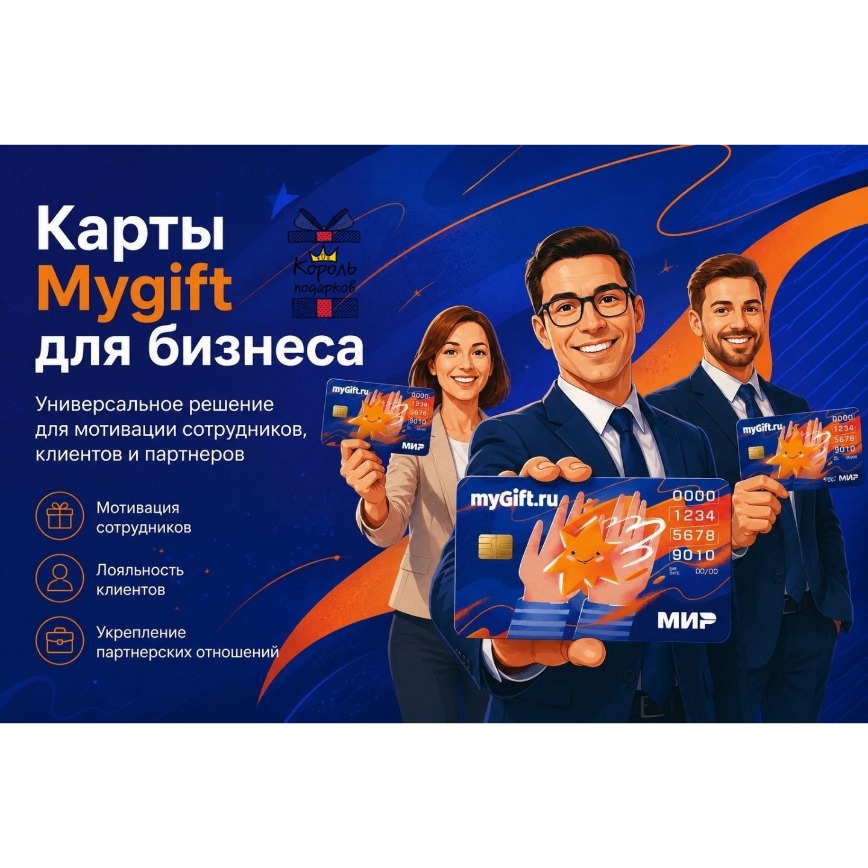 myGift МИР Корпоративные подарочные карты  с бесконтактной оплатой